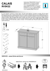 Forte CALAIS RVSK22 Notice De Montage