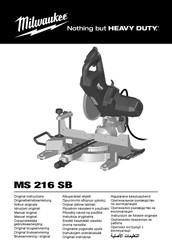 Milwaukee MS 216 SB Notice Originale