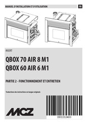 MCZ QBOX 60 AIR 6 M1 Manuel D'installation Et D'utilisation