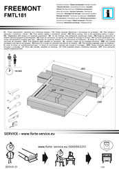 Forte FREEMONT FMTL181 Notice De Montage