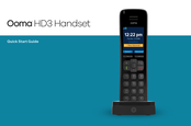 ooma HD3 Handset Guide De Démarrage Rapide