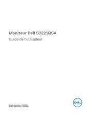 Dell S3221QSA Guide De L'utilisateur