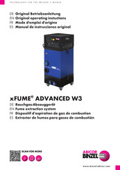 Abicor Binzel xFUME ADVANCED W3 Mode D'emploi D'origine