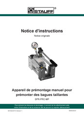 STAUFF SPR-PRC-MP Notice D'instructions