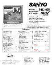 Sanyo DS32830H Manuel D'instructions