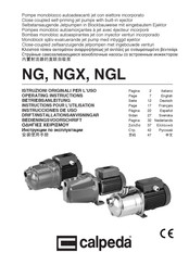 Calpeda NGL 4/110 Instructions Pour L'utilisation