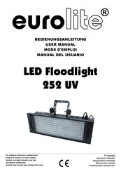 EuroLite LED Floodlight 252 UV Mode D'emploi