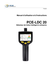 PCE Instruments PCE-LDC 20 Manuel D'utilisation Et D'instructions