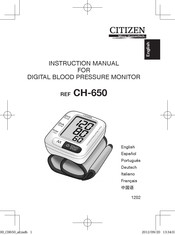 Citizen CH-650 Manuel D'instructions