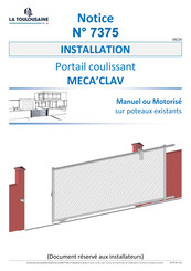 La Toulousaine 7375 Notice D'installation