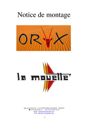 La mouette ORYX 14 Notice De Montage