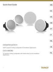 Tannoy CVS 6 Guide Rapide