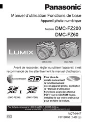 Panasonic Lumix DMC-FZ60 Manuel D'utilisation