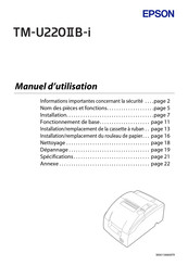 Epson TM-U220IIB-i Manuel D'utilisation