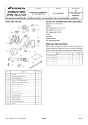 Honda 08U70-MKS-E50 Instructions D'installation