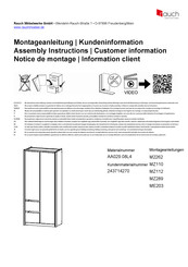 Rauch AA029.08L4 Instructions De Montage