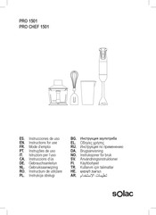 SOLAC PRO CHEF 1501 Mode D'emploi