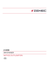 ZENEC Z-N538 Notice D'utilisation