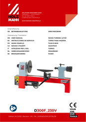 HOLZMANN MASCHINEN D300F 230V Mode D'emploi