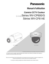 Panasonic WV-CF634 Manuel D'utilisation