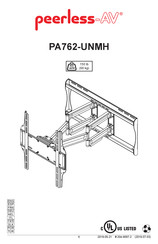 peerless-AV PA762-UNMH Instructions De Montage