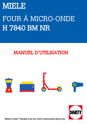 Miele H 7840 BM Mode D'emploi Et Instructions De Montage