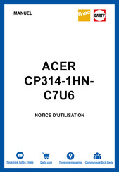 Acer CP314-1HN-C7U6 Manuel D'utilisation