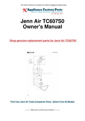 Jenn-Air TC607 Guide D'utilisation Et D'entretien