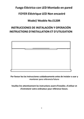 ENDEAVOUR E120R Instructions D'installation Et D'utilisation