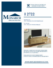 Monarch Specialties I 2722 Instructions D'assemblage