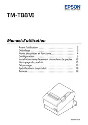 Epson TM-T88VI Manuel D'utilisation