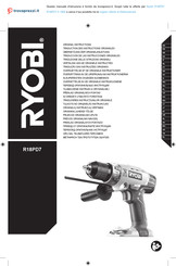 Ryobi R18PD7-0 1800 Traduction Des Instructions Originales