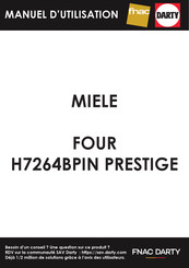 Miele H7264BPIN PRESTIGE Mode D'emploi Et Instructions De Montage