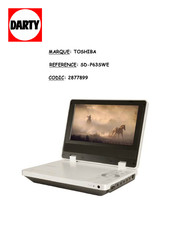 Toshiba SDP63SWE Mode D'emploi