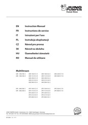 Jung Pumpen MultiStream UAK 231/4 C6/0 Instructions De Service