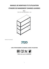 JT2D SHELF-GRY-18154 Manuel De Montage Et D'utilisation