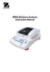 OHAUS MB62 Manuel D'instructions