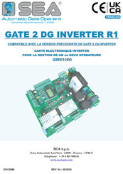 SEA GATE 2 DG INVERTER R1 Mode D'emploi