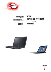 Acer E5-774G-52TT Manuel D'utilisation