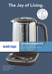 Satrap Orselina Premio 1.6 Mode D'emploi