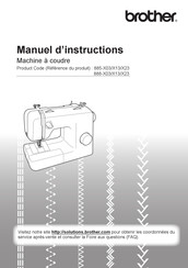 Brother 885-X13 Manuel D'instructions