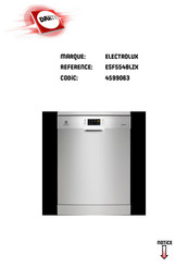 Electrolux ESF5548LZX Notice D'utilisation