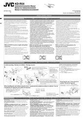 JVC KD-R54 Manuel D'installation/Raccordement