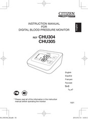 Citizen CHU304 Manuel D'instructions