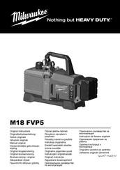 Milwaukee M18 FVP5 Notice Originale