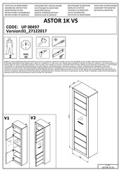 Dedeman ASTOR 1K VS Instructions D'assemblage