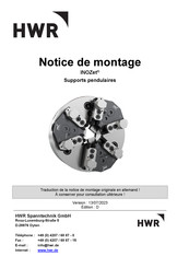 HWR INOZet Notice De Montage