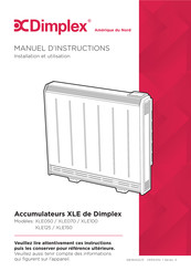 Dimplex XLE Manuel D'instructions