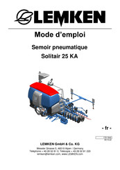 LEMKEN Solitair 25 KA Mode D'emploi