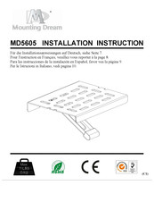 Mounting Dream MD5605 Instructions D'installation